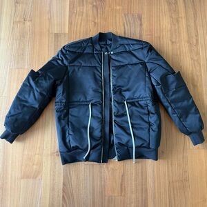 Rick Owens Black Bomber Jacket